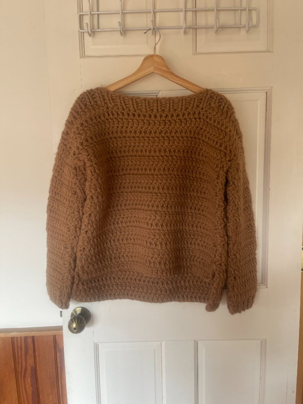 ATELIER DELPHINE  Elmira Handmade Wool Sweater in Camel S - Picture 3 of 7